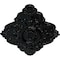 Ekena Millwork Ashford Ceiling Medallion, Hand-Painted Black Pearl, 42 3/4"W x 28 7/8"H x 1"P CM42X28ASBPS - alternate 2